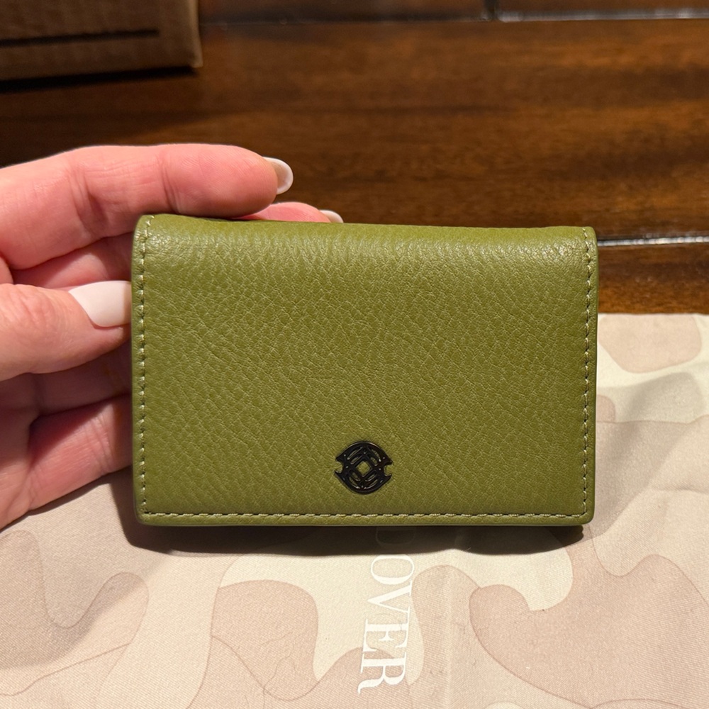 Dagne Dover Accordion Card Case in Pickle